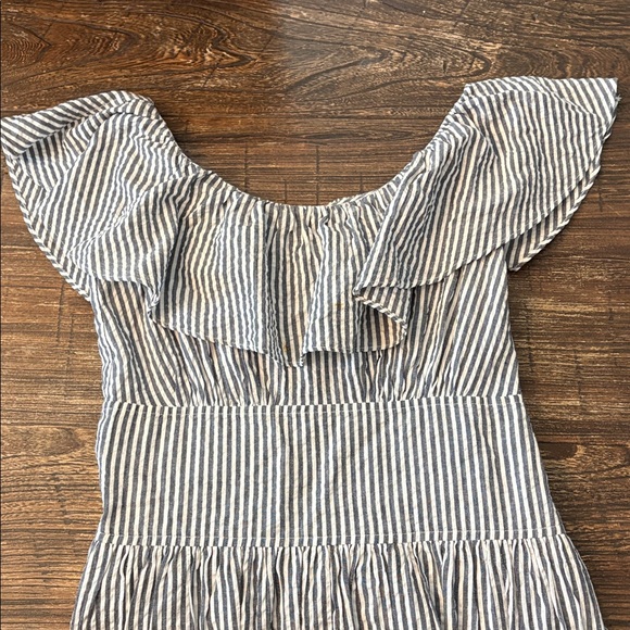 Tory Burch Runway Summer 2019 Stripe Eyelet Embroidered Maxi Dress Size 6 EUC - Picture 3 of 8